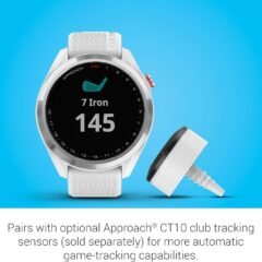 garmin-approach-s42-gps-golf-smartwatch-lightweight-with-12-touchscreen-42k-preloaded-courses-gunmetal-ceramic-bezel-and-1