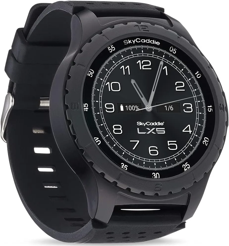 SkyCaddie LX5, GPS Golf Watch with Touchscreen Display and HD Color CourseView Maps, Black, Small SkyCaddie LX5, GPS Golf Watch with Touchscreen Display and HD Color CourseView Maps, Black, Small