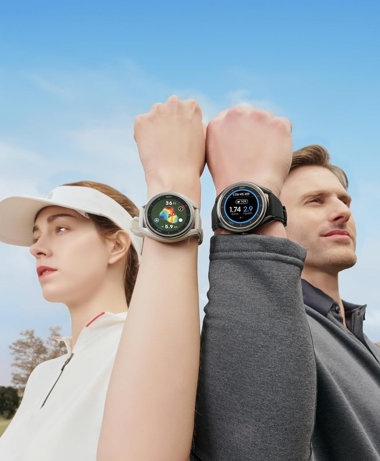 Voice Caddie T9 Smart Golf Watch with GPS | Golf Swing Analyzer with Slope Calculation  Course Preview | Ideal Golf Gift for Men  Women (Black)